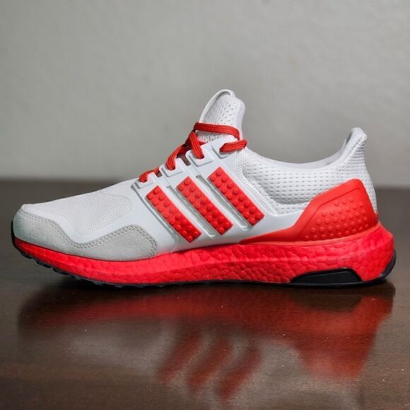 Adidas Ultraboost Lego Shoes Red White DNA Running H67955 Primeknit Size 9.5 New - Picture 12 of 17